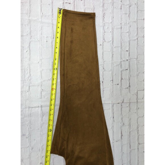 J Jill Women Faux Suede Pants Size 14 Brown Polyester Blend M212 -21 - Picture 7 of 16